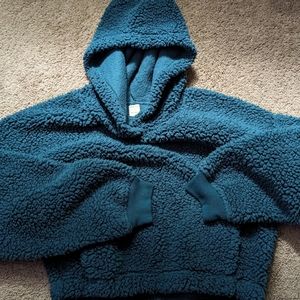 Teak Gilly Hicks Cropped Sherpa Hoodie